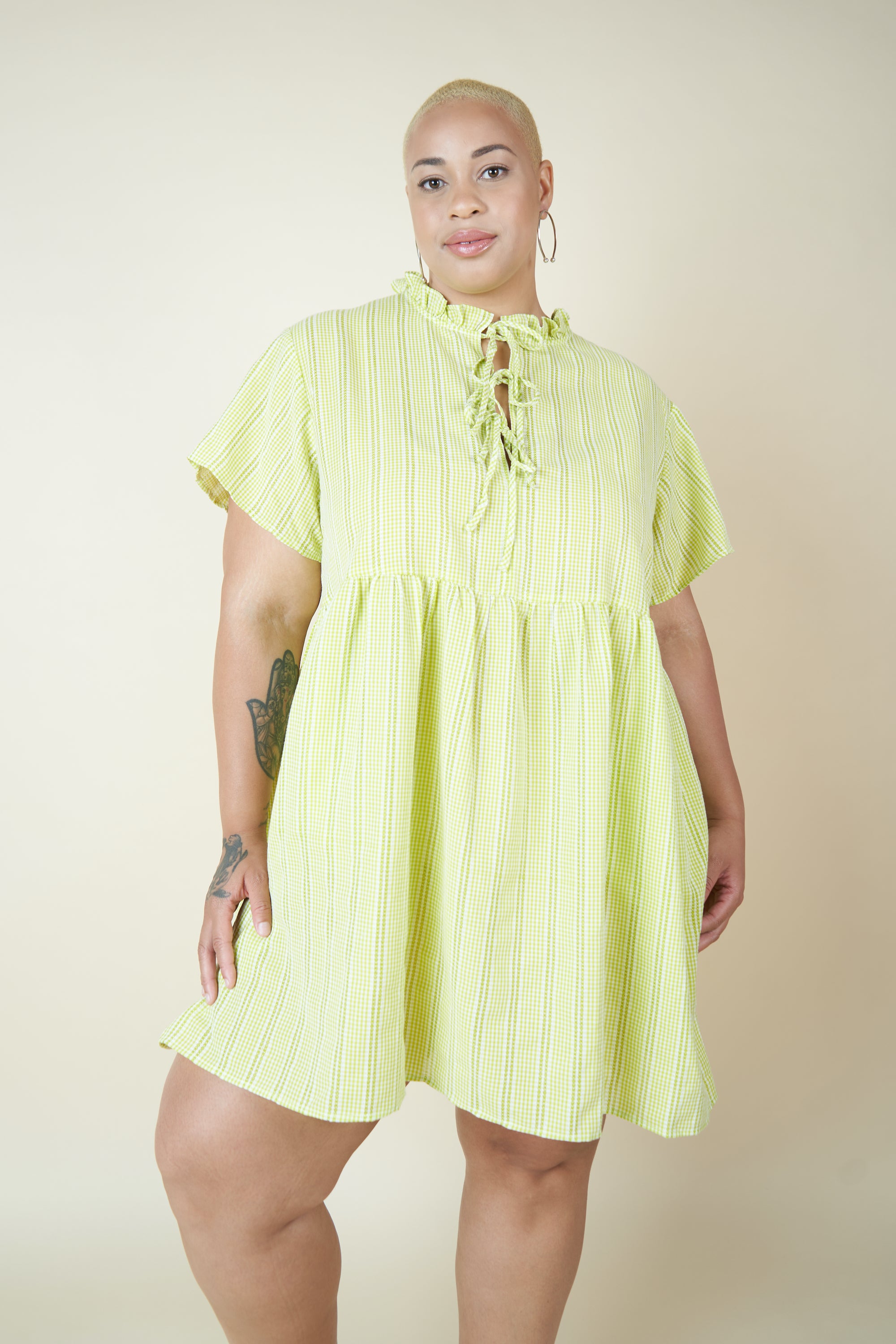 Lime-Gingham